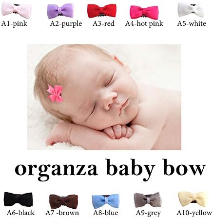 Wispy Clippy - Organza baby hair bows - Great handmade baby gift