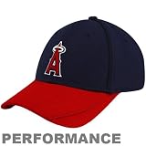 New Era Los Angeles Angels of Anaheim Youth Navy Blue-Red Batting Practice 39THIRTY Performance Flex Fit Hat