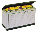 KISSENBOX AUFLAGENBOX Gartenbox, 600L, 140x61x70cm, Kunststoff, wetterfest, beige