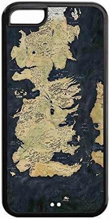 iPhone 5C Protective Case -Custom STYLE (043) Game of Thrones Map Snap On TPU Cell Phone Case Cover for iphone 5C