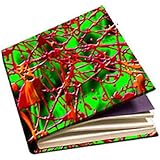 The Original Book Sox - 3D - Stretchable Fabric Book Cover - Red Paint Splashes - Jumbo Size