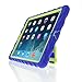 Apple iPad Air Gumdrop Stand iPad Air Blue Gumdrop Cases Silicone Rugged Shock Absorbing Protective Dual Layer Cover Case