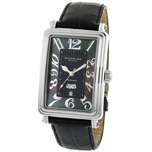 51deNmDvMWL Stuhrling Original Mens Classic Uptown Chic Rectangle Watch