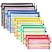 Hestya 10 Pieces 5 Colors Mesh Zipper Pouch Multipurpose Travel Mesh Bag for Cosmetics Offices Supplies Travel Accessories