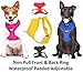Dexil Limited Caution (Do Not Approach) Red Color Coded Non-Pull Front and Back D Ring Padded and Waterproof Vest Dog Harness Prevents Accidents by Warning Others of Your Dog in Advance (L)