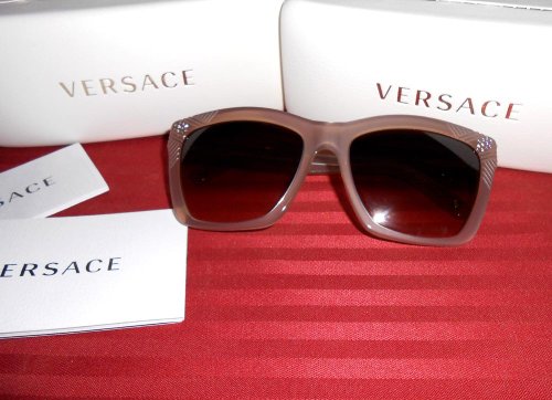 Free Shipping* Authentic Versace Womens Fashion Sunglasses Summer Beach Eyewear Holiday Birthday Wedding Gift - Nude Color