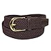 CTM Women's Elastic Braided Stretch Belt (Pack of 2 Colors)