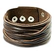 SilberDream Lederarmband braun Herren Leder Armband Echtleder LA2249B