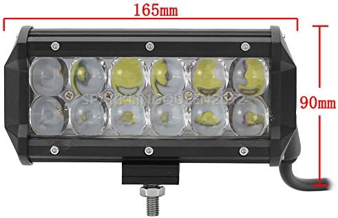 FanBell 7Inch 60W OSRAM Led Work Light Bar Flood Beam 4WD ATV Offroad Atv Suv Driving Lamp