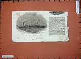 1844 COLLISION ORWELL SHIP SYLPH STEAMERS GREENWICH