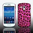 Hardcase Cover TPU - Design Leopard pink C22 f�r Samsung Galaxy S III Mini i8190