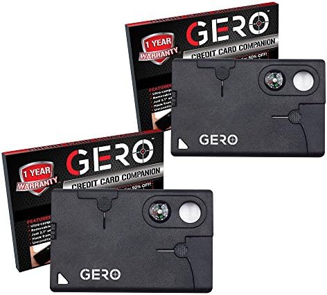 Multi-Purpose Credit Card Tool 10 in 1 - Best Quality Pocket Tool - Durable Credit Card Companion - Perfect Tactical Credit Card Size Ultimate Survival Tool Set - Serves as Emergency Survival Tool-2Pk