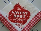 Gayest Spot in Town Cloth Cocktail or Luncheon Napkin Set