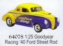 Speccast Goodyear Tires Racing 1940 Ford Street Rod Car Diecast Collectible