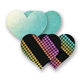 Nippies Midnight Rainbow Black Rainbow Heart Nipple Cover Pasties