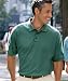 Medline Men's Whisper Pique Polo - LEAF, LARGE - Model 930LEAL