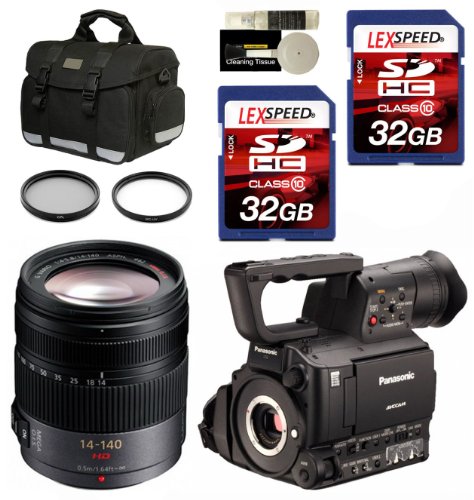 Panasonic AG-AF100A + Panasonic 14-140mm + Case + 2 Filter + Two 32GB SDHC (10) Deluxe Kit Panasonic AG-AF100A + Panasonic 14-140mm + Case + 2 Filter + Two 32GB SDHC (10) Deluxe Kit