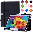 WAWO Samsung Galaxy Tab 4 10.1 Inch Tablet Smart Cover Creative Folio Case (Black)