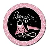 Round Mousepad of Princess Accessories (Purse, Gloves, Pearl Necklace, Beautiful, Cartoon, Disney, Barbie, Fairy, Island, Magical, Belle, Cinderella, Costume, Doll, Wedding)