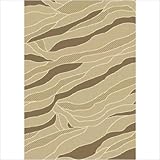 IMAGE OF Innovation Carved Sand Dune Maize Antique Contemporary Rug Size: 5'4