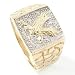 10K Gold Diamond Men's Eagle Ring