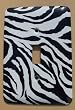 Jagged Zebra Skin Print Decorative SwitchplateCover
