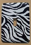 read full review Jagged Zebra Skin Print Decorative SwitchplateCover