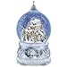 Thomas Kinkade Snowglobe With Crystal Base, Lights, Music: Home For The Holidays by The Bradford Exchange