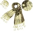 100% Cotton Chinese Vintage Style Small Flowers Patterns and Embroidered Vine Floral Tassels Ends Long Scarf - Various Colors