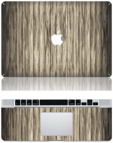 Grey Wood Alike Macbook Decals Macbook Skin Decal Stickers for Apple Macbook 13 15 Inch