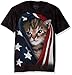 The Mountain Men's the Patriotic Kitten Adult T-Shirt
