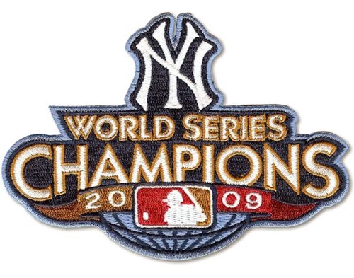 2009 New York Yankees World Series Champions MLB Baseball Jersey Sleeve Patch