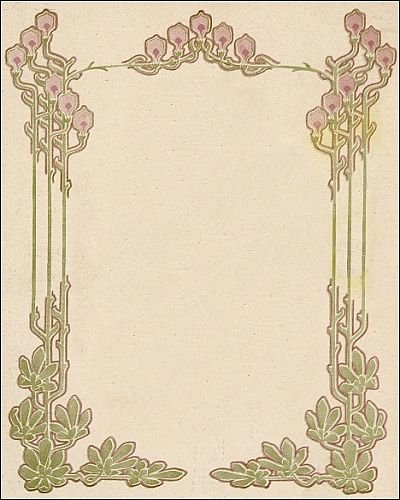 Photographic Prints of Art Nouveau Border 2 from Mary Evans