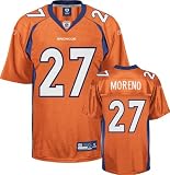 Knowshon Moreno Orange Reebok NFL Replica Denver Broncos