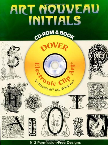 Art Nouveau Initials CD-ROM and Book (Dover Electronic Clip Art)