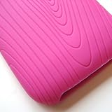 Apple iPhone 3G & 3GS Swirly Line Skin Case Cover Silicone Hot Pink 005TK