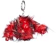 Kipling VALENTINE MONKEY K08608, Portachiavi unisex adulto, 9 x 7 x 5 cm (L x A x P)