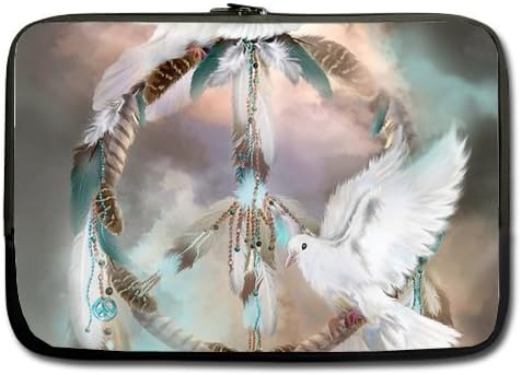 Dreamcatcher Laptop Bag - Fantastic Notebook,Macbook Pro,Macbook Air 13,13.3 Inch Dream Catcher Peace Laptop Sleeve Bags (Two Sides)