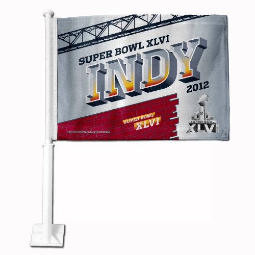 NFL 2012 Super Bowl XLVI in Indianapolis Car Flag