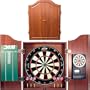 DMI Sports Cherry Dartboard Cabinet with Bristle Board and Electronic Scorer