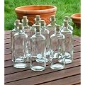 8 St�ck 270ml, klassische Flaschen, leere Glasflasche mit Korken, zum selbst Abf�llen, 0,27l Liter, Lik�rflaschen, Schnapsflaschen, Essigflaschen, �lflaschen, H�he 16 cm
