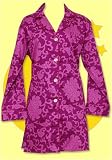 Bedhead Magenta Ming Sateen Cotton Night Shirt