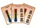 Personalised with your baby's name - Baby Teddy Bears Nursery Room Thermometer. See the Description for the list of 100 names available.  Please let us know your choice at the time of ordering?