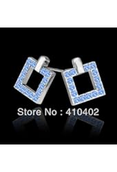 P&P Jewelry earring simple crystal stud fashion earringsaustria crystal earringPlatinumplatedE347 tiny hoop earrings