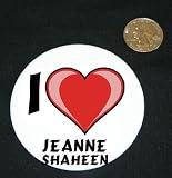 3 button / pin printed with I love Jeanne Shaheen