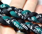 20 Black/Green Titanium Sport Tornado Baseball/Softball Necklace