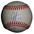 Jeff Francoeur Autographed ROLB Baseball, Kansas City Royals, Texas Rangers, New York Mets, Proof Photo