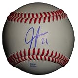 Jeff Francoeur Autographed ROLB Baseball, Kansas City Royals, Texas Rangers, Atlanta Braves, Proof Photo of Jeff Signing for Us.
