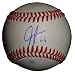 Jeff Francoeur Autographed ROLB Baseball, Kansas City Royals, Texas Rangers, New York Mets, Proof Photo