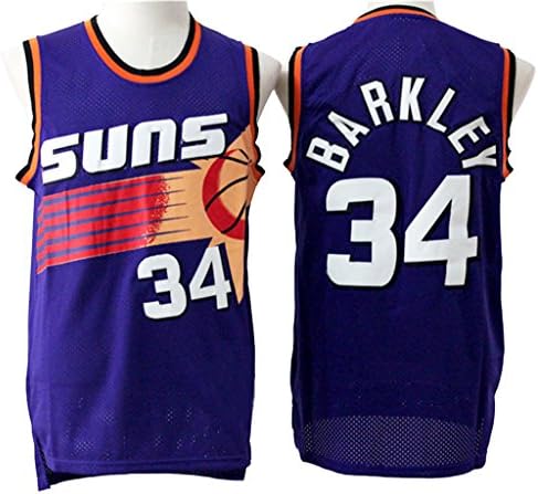 Charles Barkley Throwback Mens Purple Jersey L